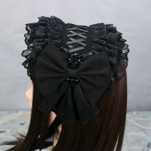ブラック ヘッドドレス
